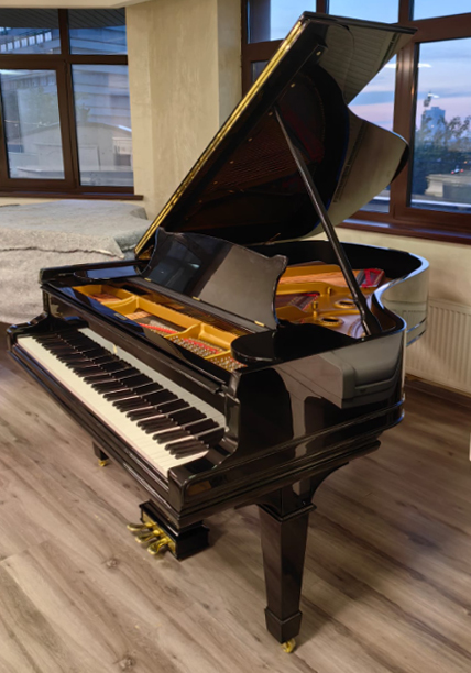 Steinway & Sons черный кабинетный рояль Стейнвей
